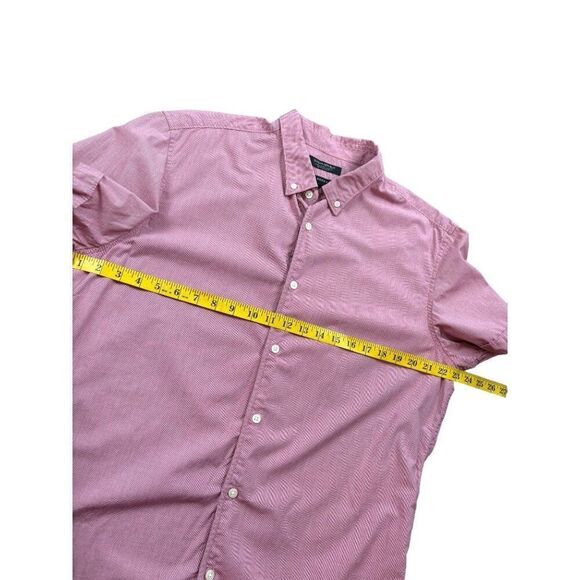 Banana Republic Men's Lightweight Camden Fit Button-Down Shirt L Red & White 100 - Picture 2 of 8